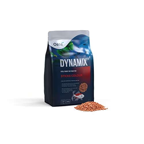 OASE Dynamix Sticks Colour 8 L - Teichfischfutter mit natürlichen Pigmenten aus Garnelenmehl für Brillianz und intensive Farbe bei rotfarbigen Fischen, gleichmäßiges Wachstum OASE Dynamix Sticks Colour 8 L - Teichfischfutter mit natürlichen Pigmenten aus Garnelenmehl für Brillianz und intensive Farbe bei rotfarbigen Fischen, gleichmäßiges Wachstum von Oase