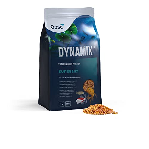 OASE Dynamix Super Mix 20 L, Fischfutter, Teichfischfutter, Futtermischung, ausgewogene Ernährung für einen gemischten Teichbesatz, natürlich schönes Wachstum, tägliche Fütterung von Oase