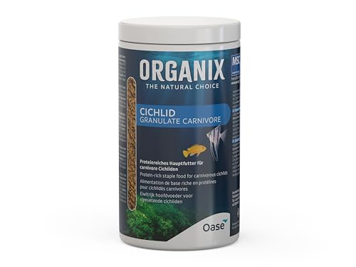 OASE ORGANIX Cichlid Carni. Granulate 1000 ml - Fischfutter, Grünfutter für Carnivore Cichliden, Alleinfuttermittel für Buntbarsche im Aquarium OASE ORGANIX Cichlid Carni. Granulate 1000 ml - Fischfutter, Grünfutter für Carnivore Cichliden, Alleinfuttermittel für Buntbarsche im Aquarium von Oase