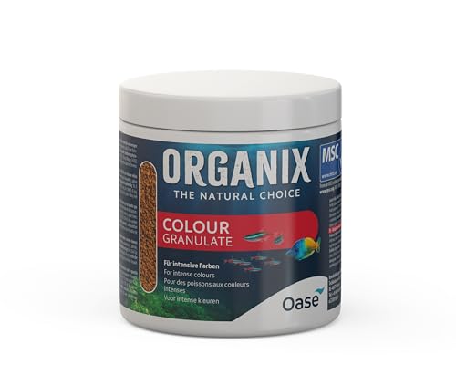 OASE ORGANIX Colour Granulate 500 ml MSC - Fischfutter in Granulatform, Aquarienfutter für intensive Farbenpracht, für Aquarienfische im Gesellschaftsbecken von Oase