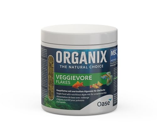OASE ORGANIX Veggievore Flakes, 500 ml - Fischfutter in Flockenform, für Aquarienfische, Hauptfutter für Zierfische, mit hohem Algenanteil OASE ORGANIX Veggievore Flakes, 500 ml - Fischfutter in Flockenform, für Aquarienfische, Hauptfutter für Zierfische, mit hohem Algenanteil von Oase