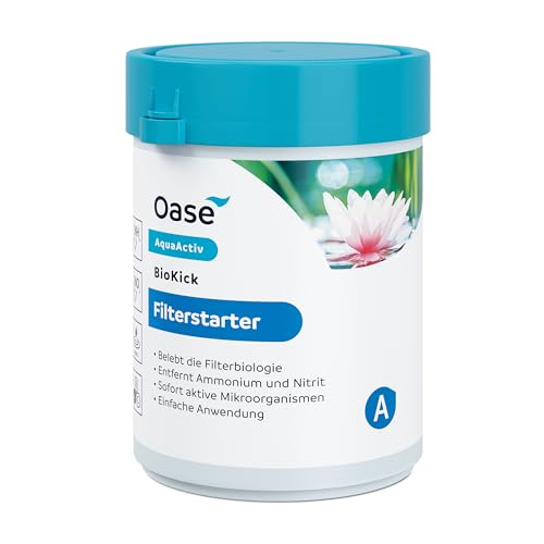 OASE 43138 AquaActiv BioKick 200 ml für 10.000 l - Teichbakterien Starterbakterien für Fischteich Gartenteich Schwimmteich von Oase