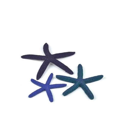 biOrb 46143 Seestern Set 3 blau – künstliche Seesterne, Aquarium Dekoration für heimische Süßwasseraquarien und Meerwasseraquarien von biOrb