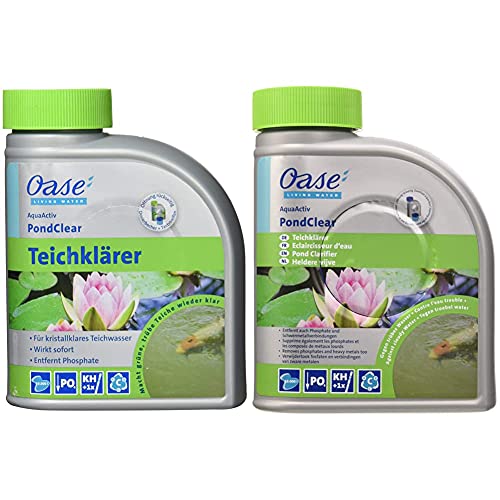 Oase 43140 AquaActiv PondClear Teichklärer 500 ml - sofort wirkende Teichpflege bindet Schwebealgen und wirkt gegen Nicht filtrierbare Verunreinigungen & Wasserklärer AquaActiv PondClear, 500 ml Oase 43140 AquaActiv PondClear Teichklärer 500 ml - sofort wirkende Teichpflege bindet Schwebealgen und wirkt gegen Nicht filtrierbare Verunreinigungen & Wasserklärer AquaActiv PondClear, 500 ml von Oase