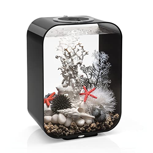 biOrb 72048 LIFE 15 LED schwarz - dekoratives 15 Liter Aquarium Komplett-Set mit Filtersystem, LED-Beleuchtung und Keramik-Bodengrund aus robustem Acryl-Glas von biOrb