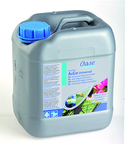 OASE 50545 AquaActiv AlGo Universal Algenvernichter, 5 l - effektiver Algenentferner für Gartenteich / ideal gegen Algen Fadenalgen Schwebealgen Schmieralgen von Oase