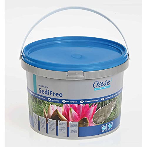 OASE 50561 AquaActiv SediFree, 5 l - Teichschlammentferner / schnelle und biologische Teichpflege mit Sauerstoff und Bakterien für Teich Schwimmteich Gartenteich Koiteich Fischteich von Oase