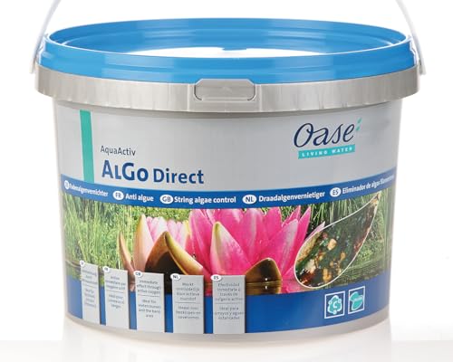 OASE 50549 AquaActiv AlGo Direct - Fadenalgenvernichter / biologische Teichpflege ideal gegen Fadenalgen im Teich Gartenteich Schwimmteich Fischteich Koiteich von Oase