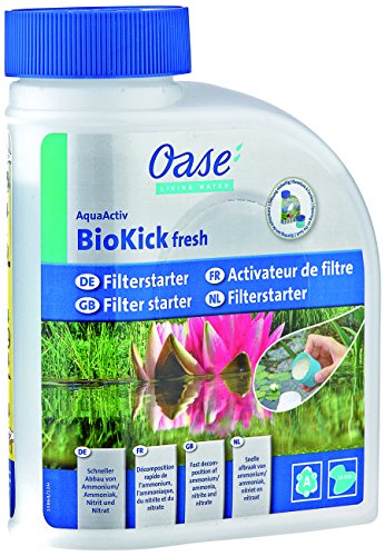 OASE 50562 AquaActiv BioKick Fresh 450 ml für 10.000 l - Filterbakterien Starterbakterien für Teich Fischteich Gartenteich Schwimmteich von Oase