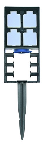 OASE 55433 InScenio 230 V, 2700 W, 12 A - Steckdosen-System mit Spritzschutz zur Stromversorgung für Garten und Außenbereich, Gartensteckdose von Oase