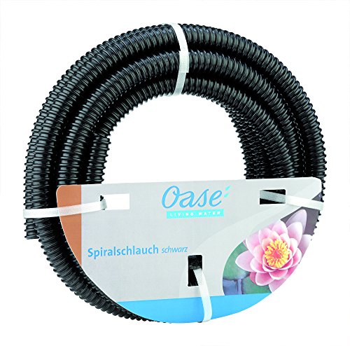 Oase Spiralschlauch schwarz 1 1/4", 5 m - Schlauchabschnitt aus PVC-Material, 32 cm Durchmesser, geeignet für 1 Bar von Oase
