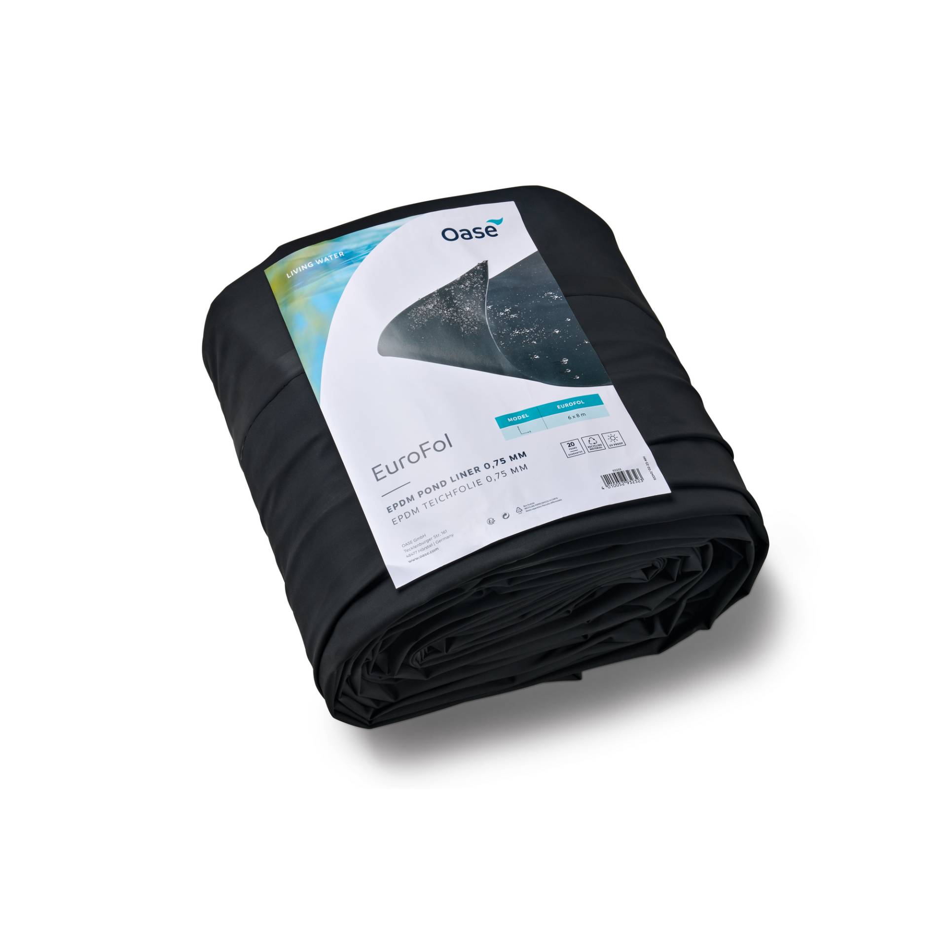 Oase Teichfolie 'EuroFol' EPDM schwarz 800 x 600 x 0,075 cm Oase Teichfolie 'EuroFol' EPDM schwarz 800 x 600 x 0,075 cm von Oase
