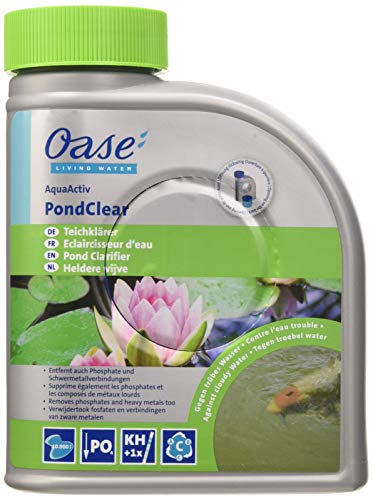 OASE 50552 AquaActiv PondClear, 500 ml - biologischer Teichklärer gegen nicht filtrierbare Verunreinigungen / sofort wirkende Teichpflege zur Bindung von Schwebealgen im Teich Schwimmteich Koiteich von Oase