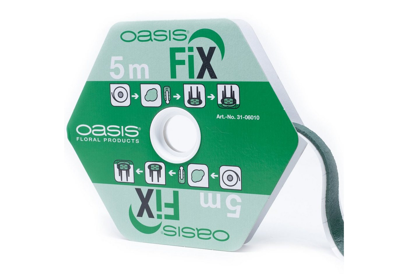 Oasis Klebeband OASIS® Fix Klebemasse - 5m x 10mm - grün von Oasis