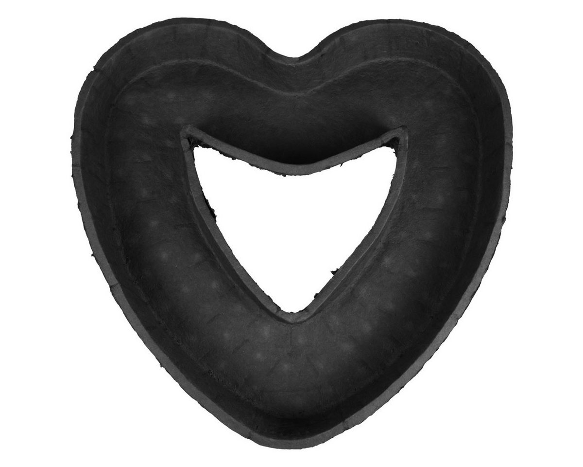 Viana Pflanzschale Oasis Black Biolit Pflanzherz 50cm Schwarz Pflanzschale Deko von Viana
