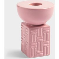 Retro Kerzenhalter | Rosa Modern Modularer Kerzenständer Aus Keramik Spaß Hell Mutig Bunt Kerze Taper von ObaHomeUK