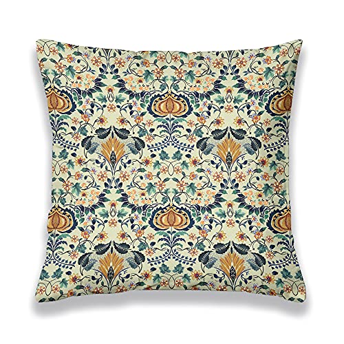 Obal William Morris Kissenbezüge Original Design Samtkissen Hülle Square Decorative Wurf Kissenbezug 45x45 cm für Sofa Bett Couch Wohnzimmer Schlafzimmer Little Chintz 1pc von Obal