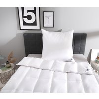 OBB Daunenbettdecke + Kopfkissen "Edition 125 Jahre, Bettendeckenset 2teilig, für Sommer oder Winter", (Spar-Set), Decke mit Kissen 135x200 oder 155x220 cm, Made in Germany von Obb