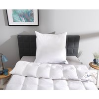 OBB Daunenbettdecke + Kopfkissen Decke mit Kissen 135x200 oder 155x220 cm, Made in Germany von Obb