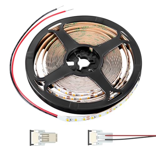 Obeaming 12V LED Streifen 5m Wohnmobil Unterbauleuchte, 12V Leiste Lampe für 2120lm CRI91 600LEDs Dimmbar, Wohnwagen Camper Boot Yacht Innenbeleuchtung (6500K) von Obeaming