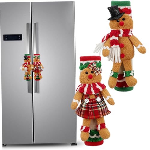 2pcs Kühlschrankgriffe Deckung Deckung Gingerbread Ofen Griff weiblicher und männlicher Lebkuchen Weihnachtsdekorationen für Küchenmikrowellenofenrigeratortürabdeckungen 2pcs Kühlschrankgriffe Deckung Deckung Gingerbread Ofen Griff weiblicher und männlicher Lebkuchen Weihnachtsdekorationen für Küchenmikrowellenofenrigeratortürabdeckungen von Obelunrp