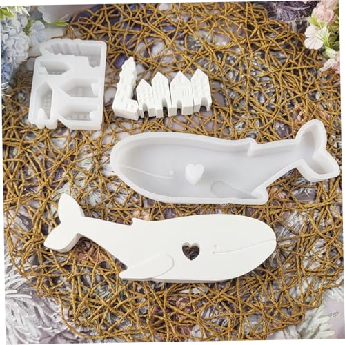 2pcs Silikonformen, kreatives Haus und Wal. von Obelunrp