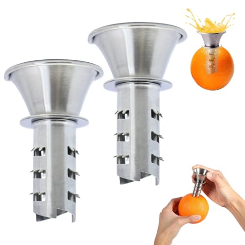 2pcs Zitronenkürze Edelstahl, handgehaltener Limettenkreisel, einfach zu verwendender Orangensaft für Zuhause, Limette von Obelunrp
