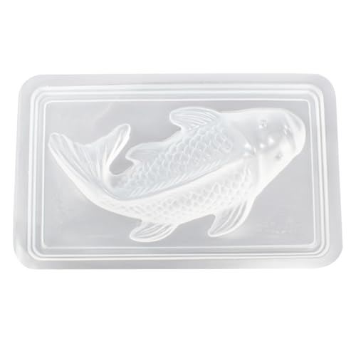 Obelunrp 3D -Fischform Kunststoffkarpfenkuchen geformtes Kuchen -Triebkollegen Fondant Backform Gelee Pudding Schimmel, Fischbacken von Obelunrp