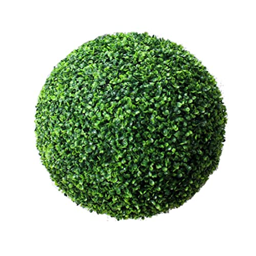 Obelunrp Boxwood Topiary Bälle, 60 cm/23,6 Zoll künstlicher Kunststoffblatttopiary -Ball, Kunstpflanzen Dekorative Bälle für Garten Yard Einkaufszentrum Landschaftsdekoration Dekoration von Obelunrp