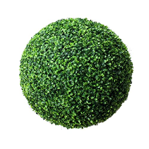 Obelunrp Künstlicher Buxus Ball, Boxwood Ball Artificial Blatt Topiary Ball Plastik Plastik Pflanze Topiary Baumgartendekoration 55 cm/21,65 Zoll, Topiary -Bälle von Obelunrp