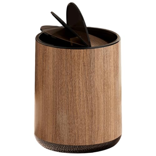 Obelunrp Mülldose, 15 -l -Holzmorn -Badezimmer -Mülleimer mit Schwung Top Deckel abnehmbarer Innenbehälter, minimalistischer Mülleimer für Büro, Schlafzimmer, Badezimmer mit Deckel Obelunrp Mülldose, 15 -l -Holzmorn -Badezimmer -Mülleimer mit Schwung Top Deckel abnehmbarer Innenbehälter, minimalistischer Mülleimer für Büro, Schlafzimmer, Badezimmer mit Deckel von Obelunrp