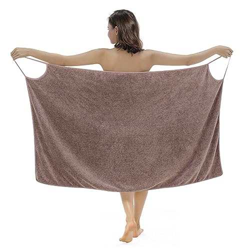 Obelunrp Tragbares Badetuch, Frauenkorallen -Samtbadetuch mit Schultergurten, Ultra -weich Obelunrp Tragbares Badetuch, Frauenkorallen -Samtbadetuch mit Schultergurten, Ultra -weich von Obelunrp