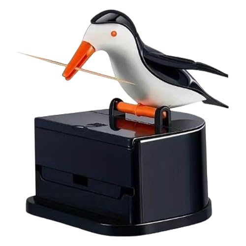 Vogel Zahnstocherspender, 3,4 Zoll lustiger Zahnstocher -Halter -Spender, Push Bird Zahnstocher für Restaurants, Cafeteria und Zuhause von Obelunrp