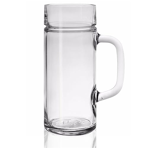 Stölzle Oberglas Bierkrug Light Mug / 6er Set Bierkrüge 0,5 Liter/Stabiler & leichter Bier Krug/Biergläser 0,5 Liter aus Soda Lime Glas/Bierseidel 0,5l Spülmaschinengeeignet von Stölzle Lausitz