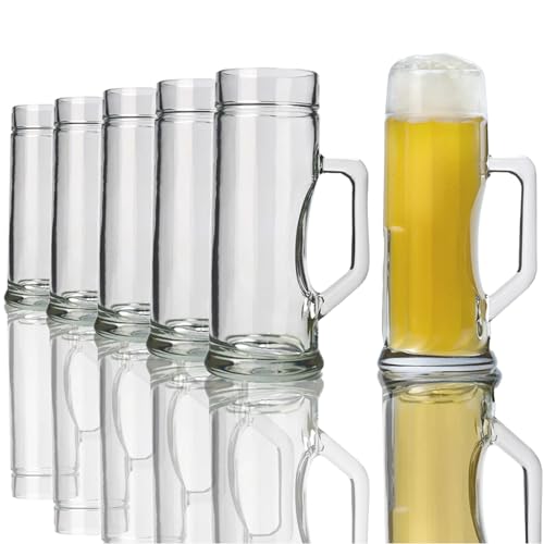 Stölzle Oberglas Bierkrug Premium glatt / 6er Set Bierkrüge 0,3 Liter/Stabiler Bier Krug/Biergläser 0,3 Liter aus Soda Lime Glas/Bierseidel 0,3l Spülmaschinengeeignet von Stölzle Lausitz