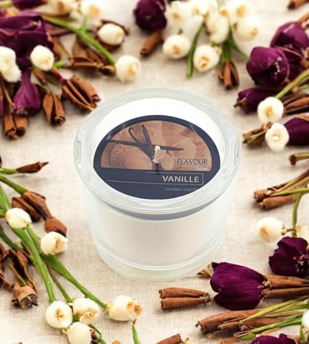 Gala Candle Duftkerze im Glas Vanilla Kerze mit langer Brenndauer von Oberle