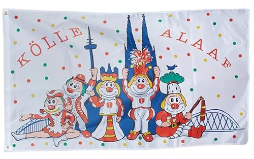 Große bunte Fahne Schmitzens Köln Karneval Session 250 x 150 cm Kölle Alaaf 35055 von Oberle