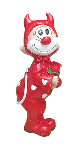 Oberle Die Schmitzen's handgefertigte Sammler-Clownfigur Teufel im Fotokarton 20 cm 35010 von Oberle