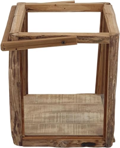 Sehr große dekorative Holz Laterne - 72 cm mit Henkel - in Handarbeit hergestellt - Rustikal - Charmant - Schön - Handmade - 10202/1 von Oberle