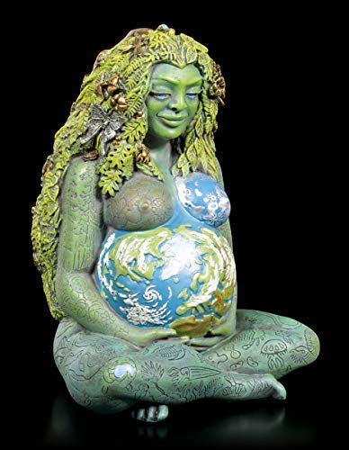 Oberon Zell Tausendjährige Gaia Figur - Mutter Erde | Dekofigur, handbemalt by von Oberon Zell