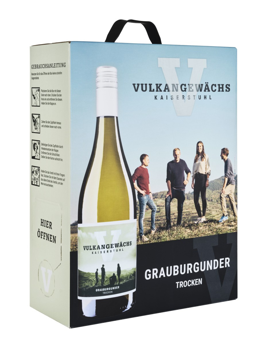 Oberrotweiler Weißwein Vulkangewächs Grauburgunder trocken - Bag in Box 3,0l von Oberrotweiler