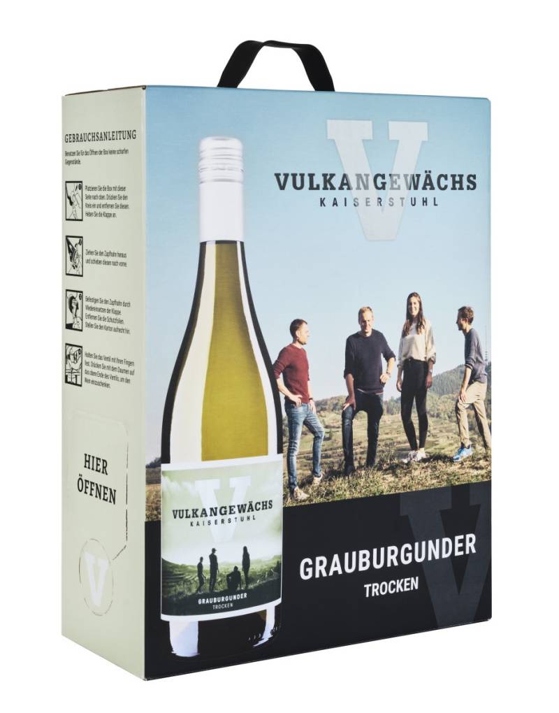 Oberrotweiler Weißwein Vulkangewächs Grauburgunder trocken - Bag in Box 3,0l von Oberrotweiler