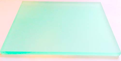 Anreibescheibe für Pigmentfarben und Bindemittel Mischplatte Anreibeplatte Künstlerbdarf 250 mm x 320 mm, 10 mm Stärke von Oberstdorfer Glashütte