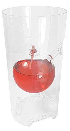 Öllampe groß klarglas mit Windschutz, Windlicht mundgeblasene Petroleumlampe Tischdekoration Höhe ca. 20 cm und Durchmesser 10 cm von Oberstdorfer Glashütte
