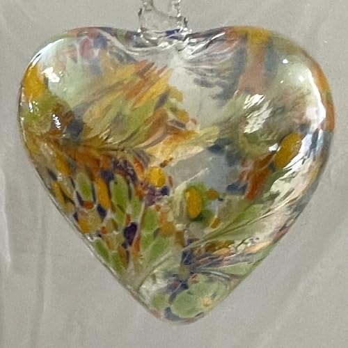 Herz Groß zum hängen Glasherz Ornament bunt klar Fensterdekoration mundgeblasenes Kristallglas Breite 12 cm Höhe ca. 13 cm Tiefe 5,5 cm Herz Groß zum hängen Glasherz Ornament bunt klar Fensterdekoration mundgeblasenes Kristallglas Breite 12 cm Höhe ca. 13 cm Tiefe 5,5 cm von Oberstdorfer Glashütte