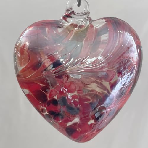 Herz zum hängen bunt Glasherz Ornament rot Fensterdekoration mundgeblasenes Kristallglas Breite 7,5 cm Höhe ca. 9 cm Tiefe 4 cm Herz zum hängen bunt Glasherz Ornament rot Fensterdekoration mundgeblasenes Kristallglas Breite 7,5 cm Höhe ca. 9 cm Tiefe 4 cm von Oberstdorfer Glashütte