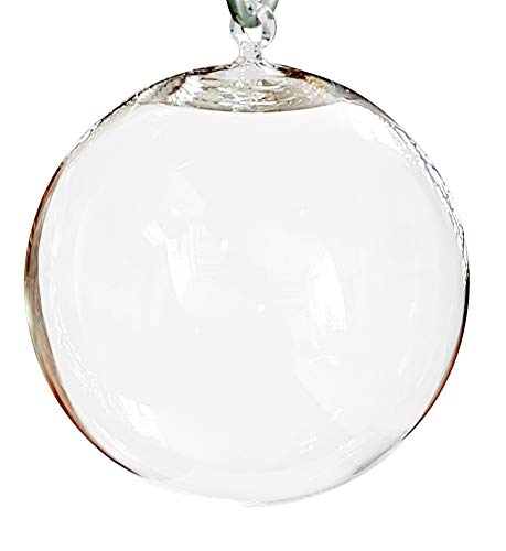 Kugel Ornament zum aufhängen große Dekokugel zum aufhängen aus klarem mundgeblasenem Glas Durchmesser ca. 20 cm Oberstdorfer Glashütte von Oberstdorfer Glashütte