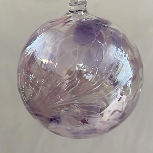 Kugel zum hängen Glaskugel Ornament violett klar Fensterdekoration mundgeblasenes Kristallglas Durchmesser ca. 8 cm Kugel zum hängen Glaskugel Ornament violett klar Fensterdekoration mundgeblasenes Kristallglas Durchmesser ca. 8 cm von Oberstdorfer Glashütte