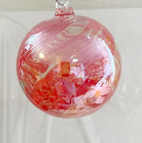 Oberstdorfer Glashütte Kugel zum hängen Bunte Glaskugel zum aufhängen Ornament hell rot klar Fensternkugel mundgeblasenes Kristallglas Ø ca. 10 cm Oberstdorfer Glashütte Kugel zum hängen Bunte Glaskugel zum aufhängen Ornament hell rot klar Fensternkugel mundgeblasenes Kristallglas Ø ca. 10 cm von Oberstdorfer Glashütte