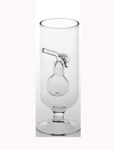 Oberstdorfer Glashütte Schnapsglas Glasstamper Höhe ca. 10 cm Klarglas mit klarer Birne von Oberstdorfer Glashütte